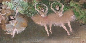  bailarines Arte - Tres bailarines de ballet Edgar Degas